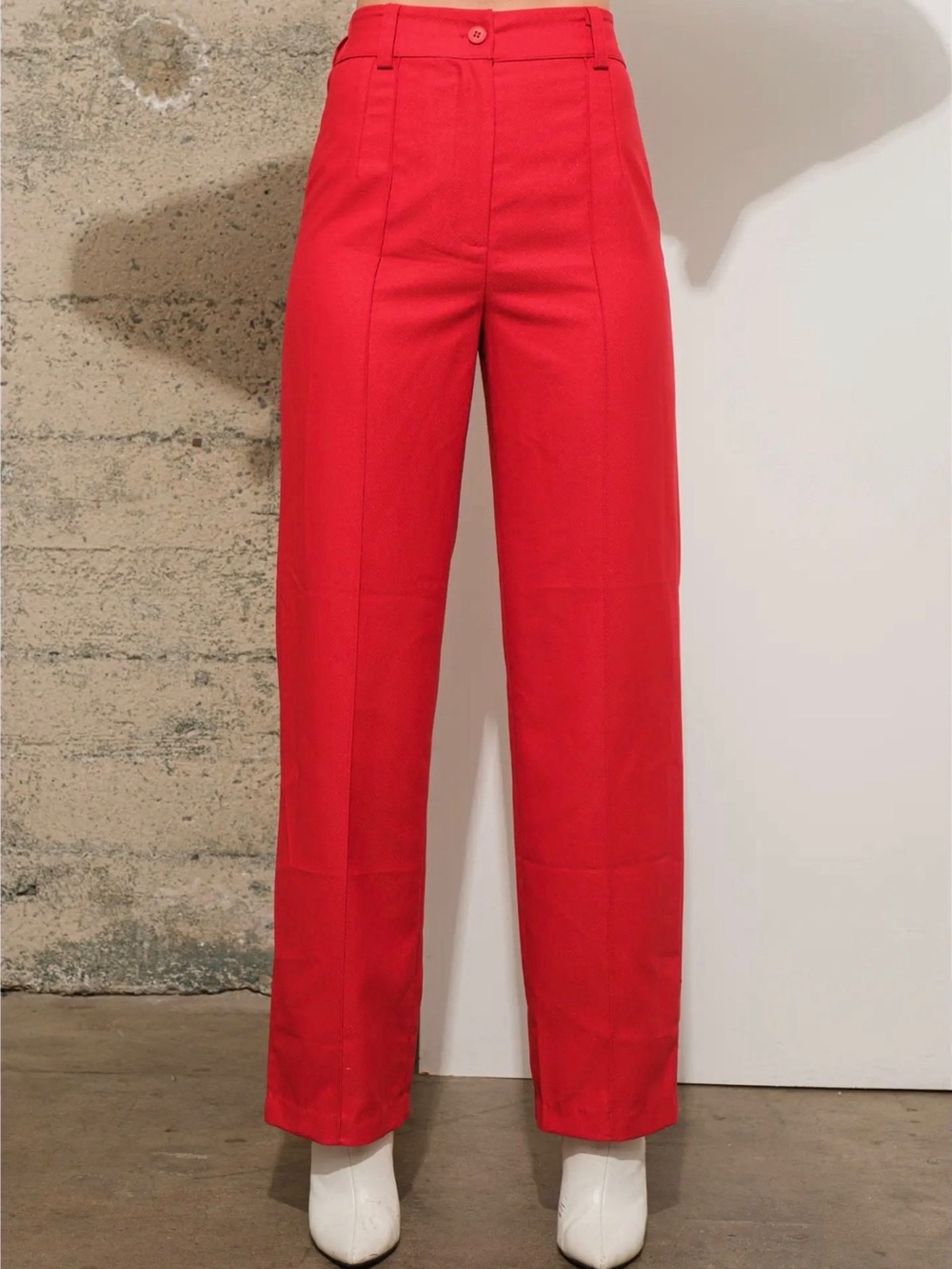 red dress pants